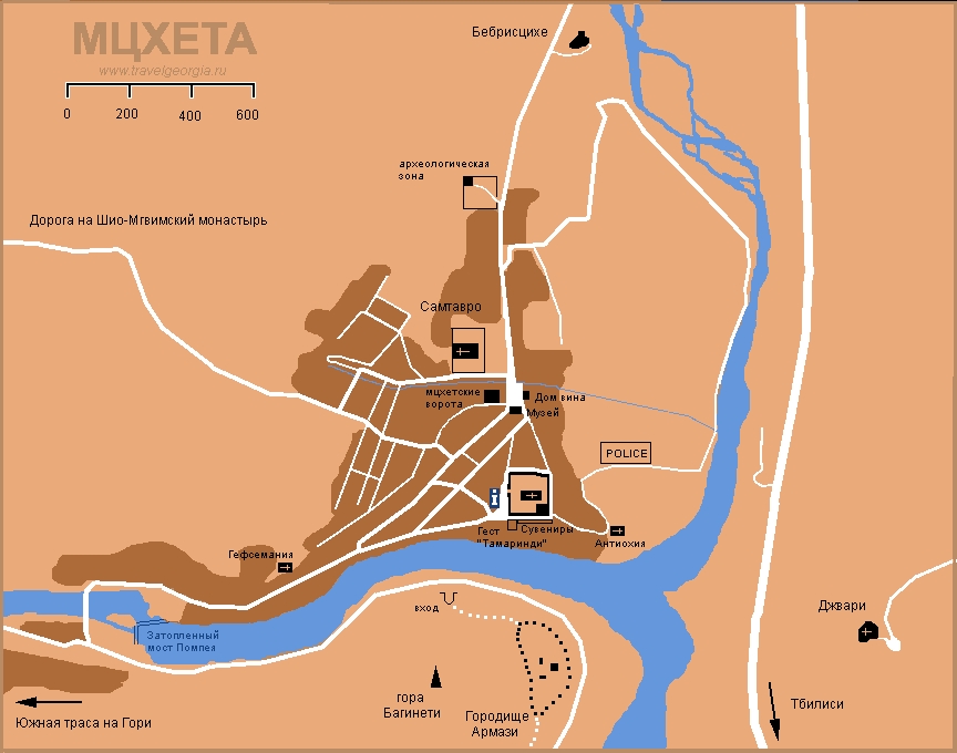 Карта Мцхеты