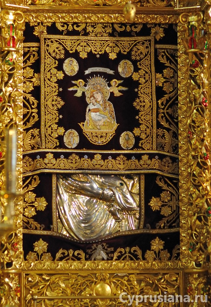 Киккская икона (оригинал) на Кипре в монастыре