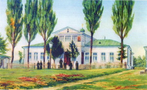 Игуменский корпус с храмом прп.Александра 1912г
